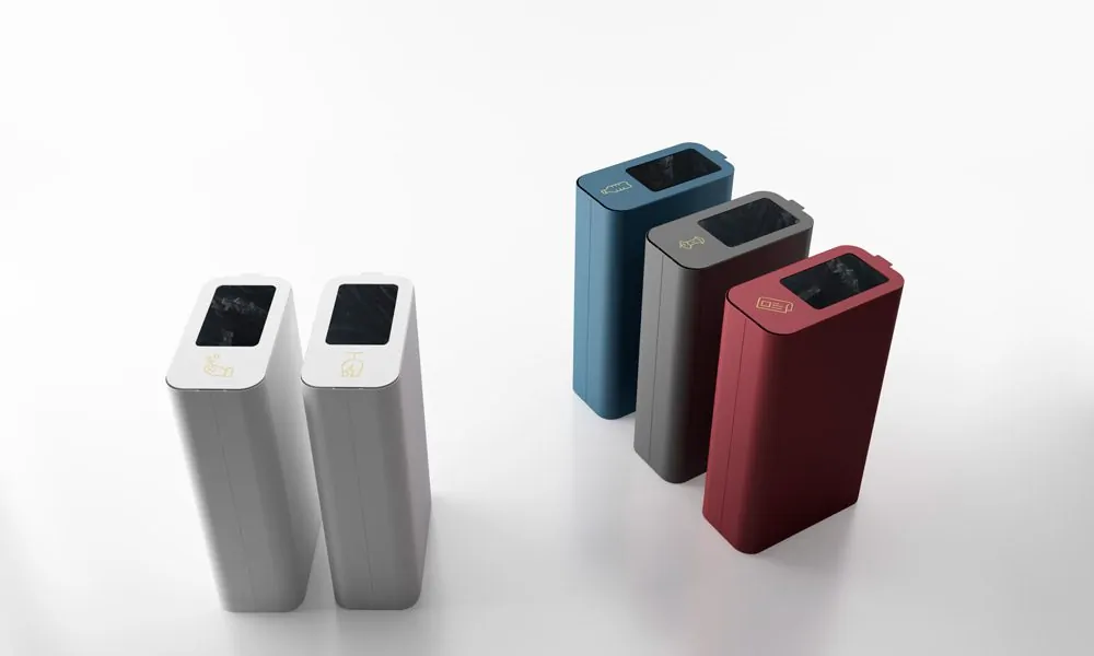 recycling bins papeleras reciclaje